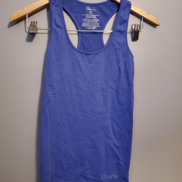 GUESS Blue Workout Tank - Size XS/S - Picture 1 of 10
